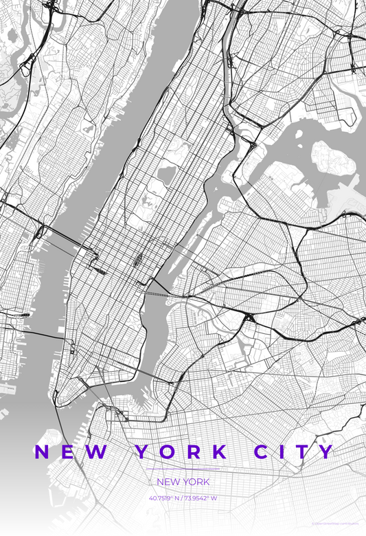 New York City — Contrast Zones Map Print